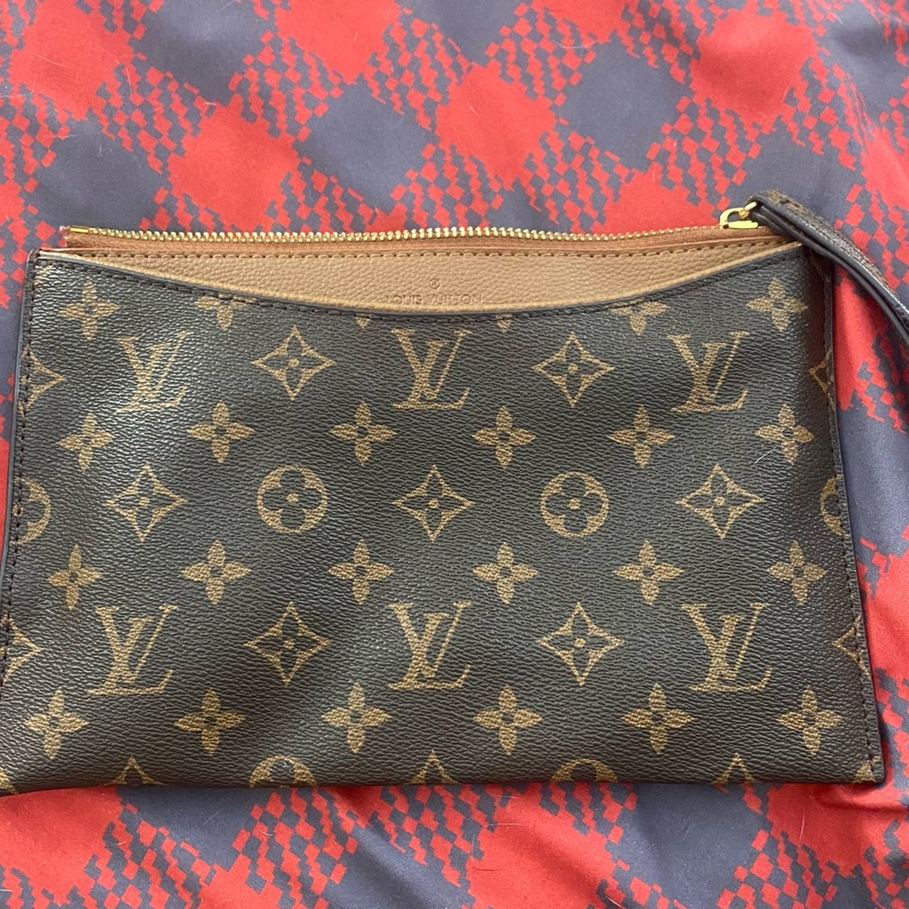 Designer Monogram Pouch wristlet wallet